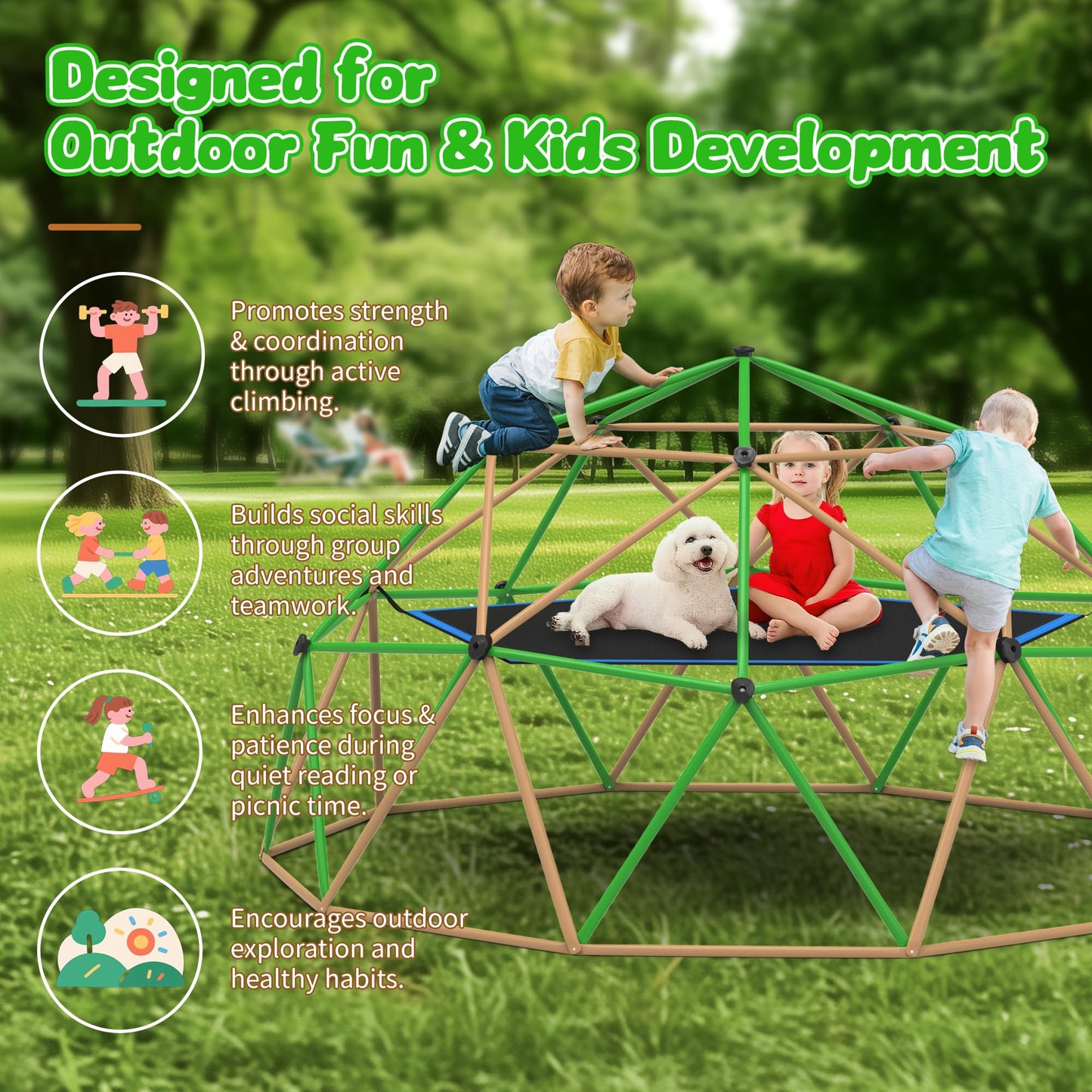 Gardenature 13ft Climbing Dome With Tent