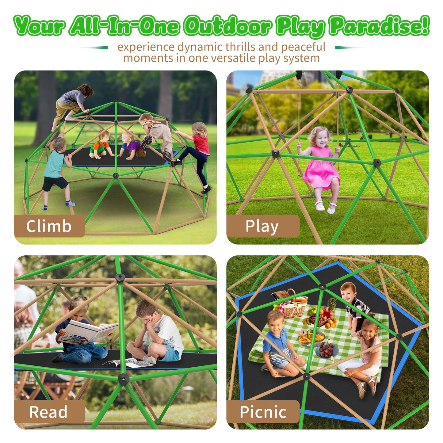 Gardenature 13ft Climbing Dome With Tent