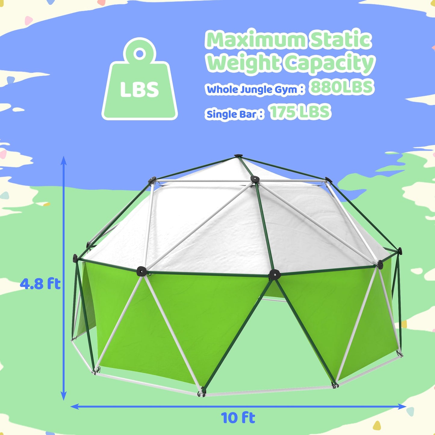 Gardenature 10FT Climbing Dome with Tent