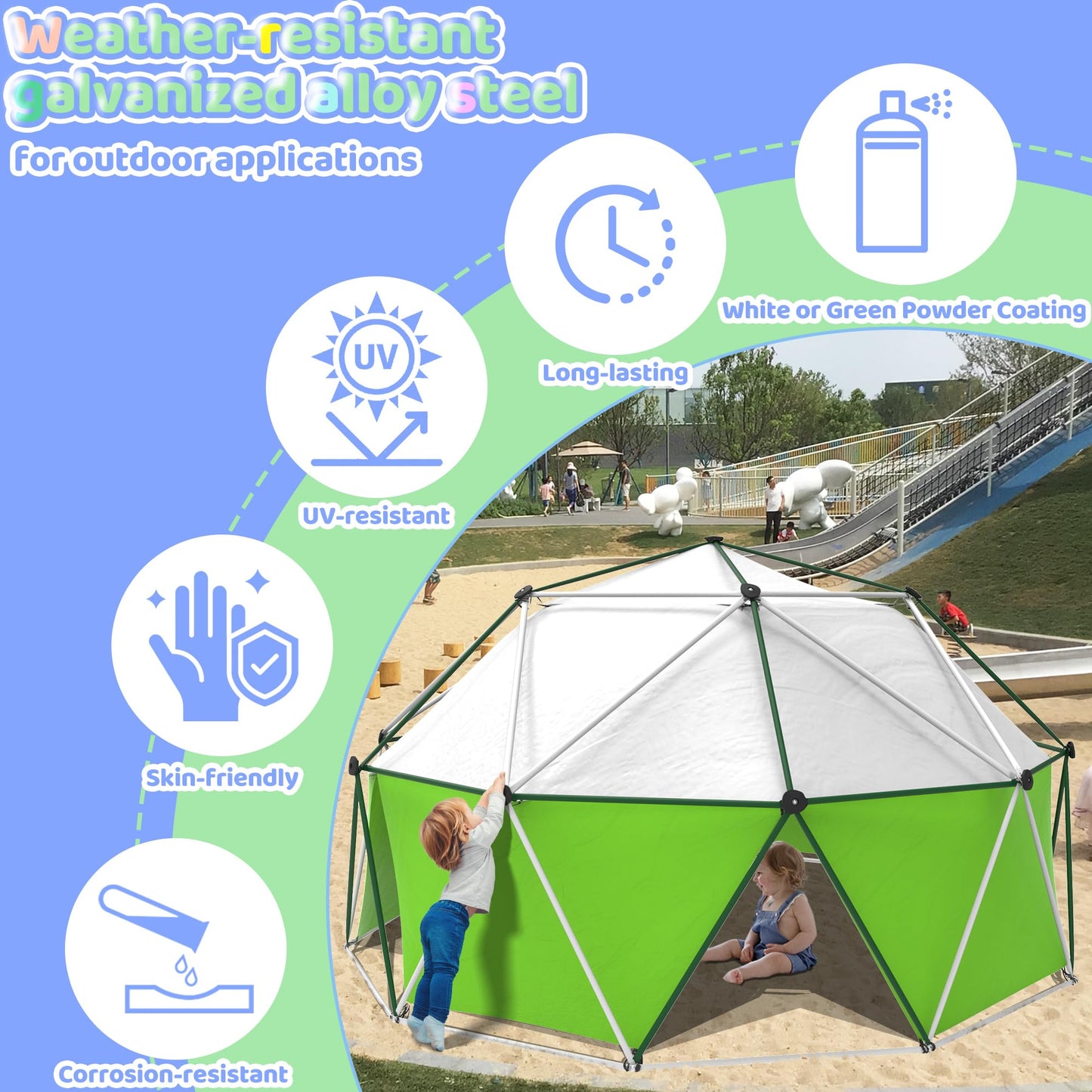 Gardenature 10FT Climbing Dome with Tent