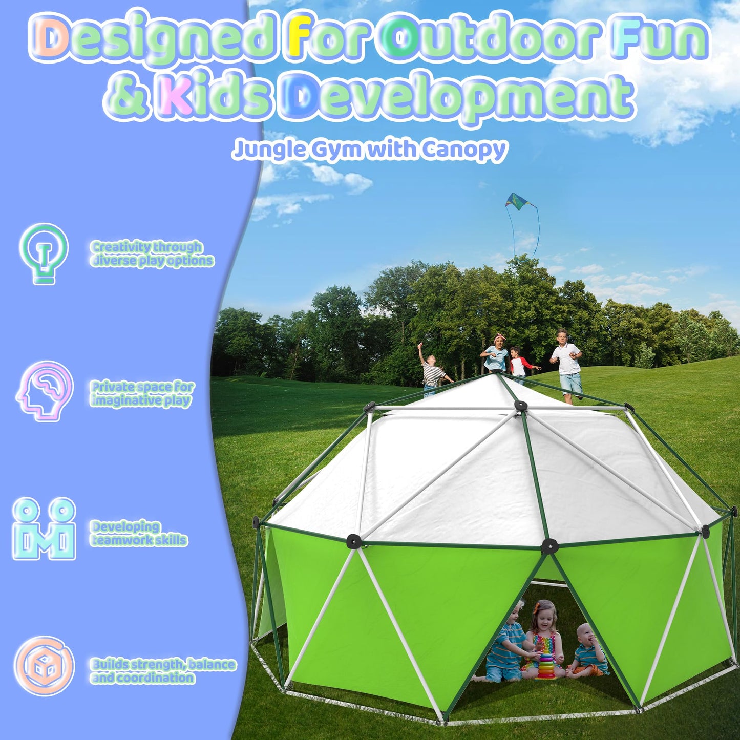 Gardenature 10FT Climbing Dome with Tent