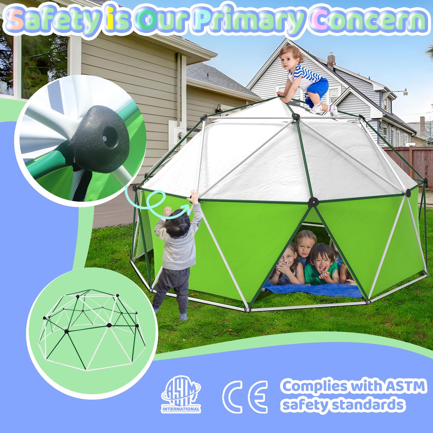 Gardenature 10FT Climbing Dome with Tent