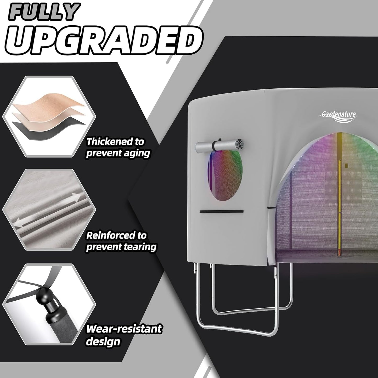 Gardenature 14FT 8 pole Trampoline Tent（Tent Only）