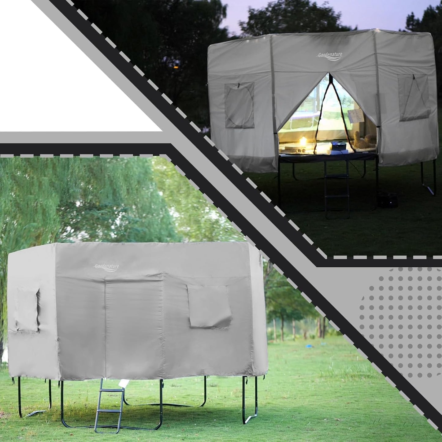 Gardenature 14FT 8 pole Trampoline Tent（Tent Only）
